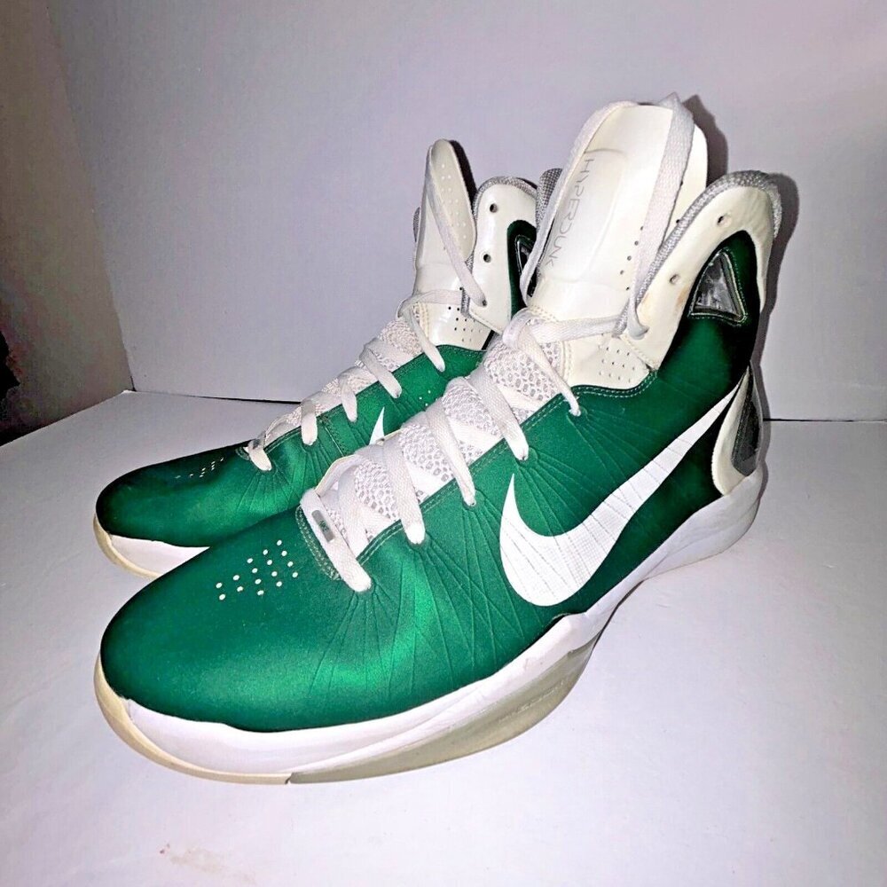 Nike Hyperdunk Leather Basketball Shoes Flywire 407627 Green 2010 Men's Size 16